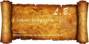 Linkes Brigitta névjegykártya